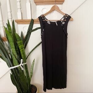 FREE PEOPLE strappy cut out detail mini dress sz M